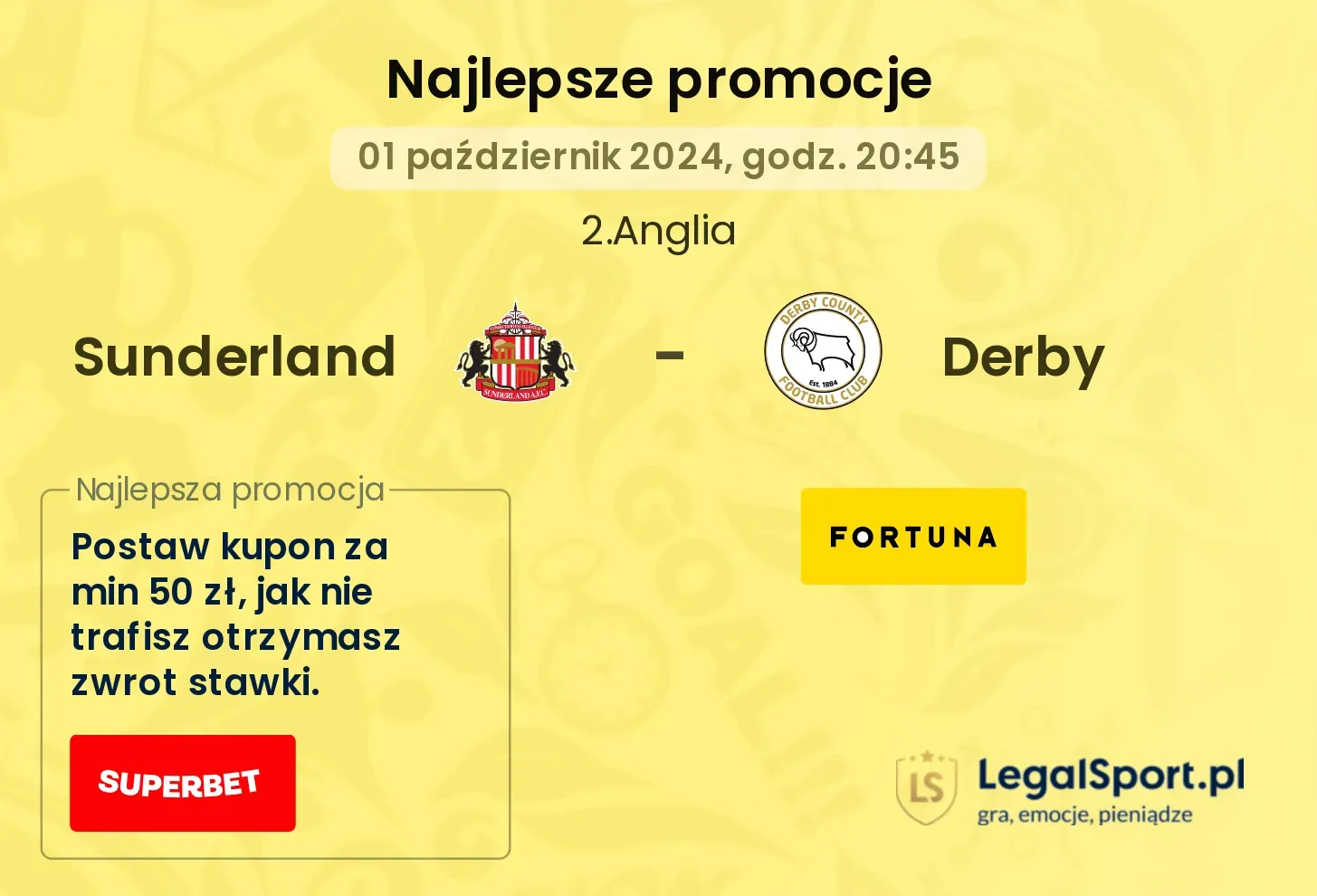 Sunderland - Derby promocje bonusy na mecz