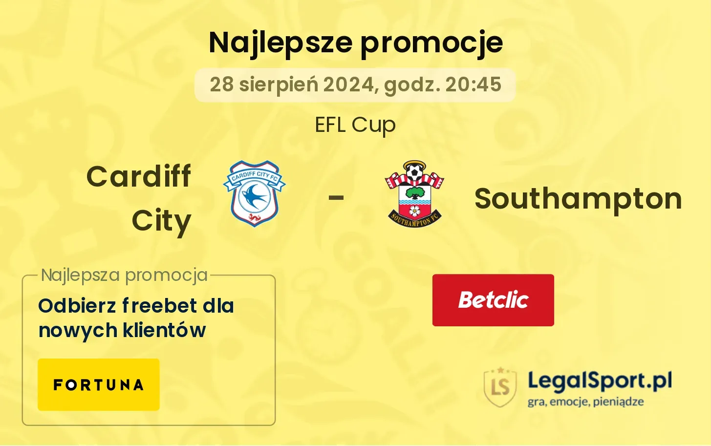 Cardiff City - Southampton promocje bonusy na mecz