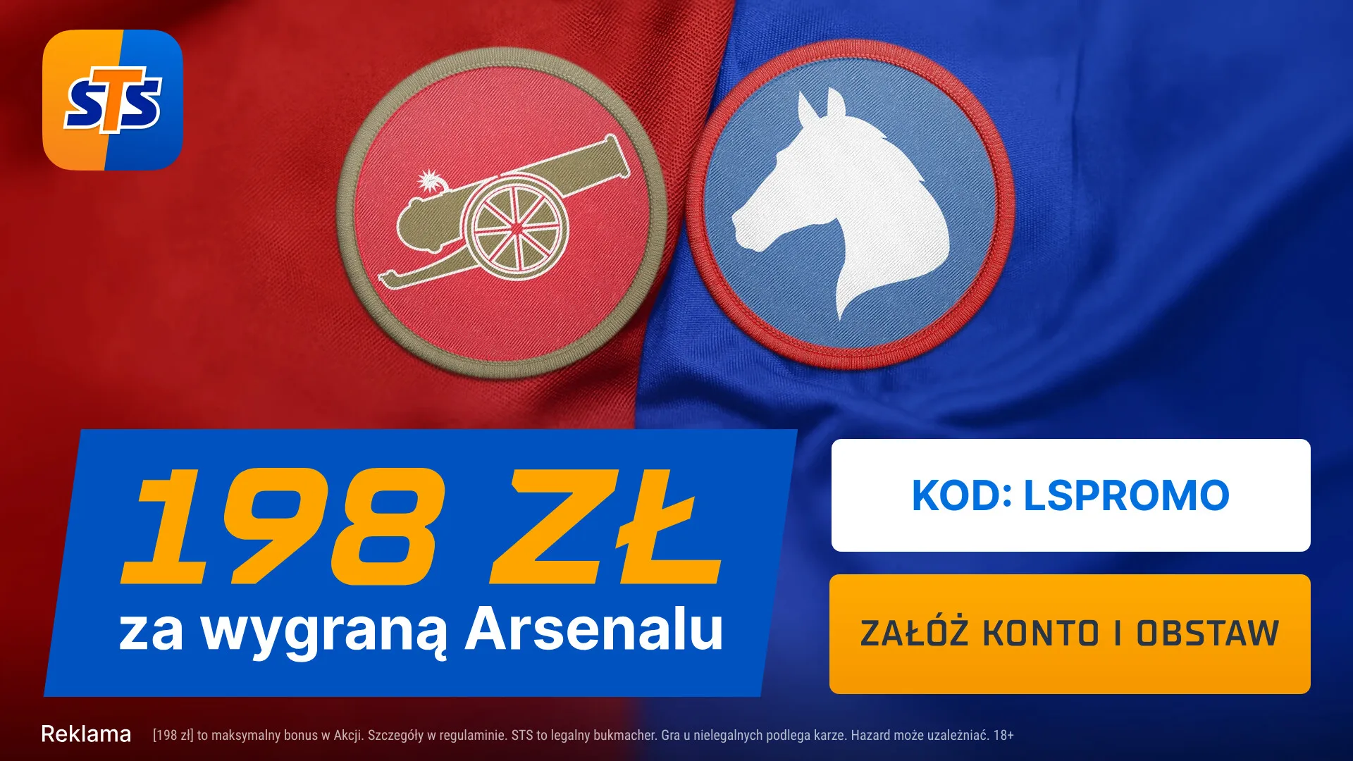 198 zł za wygraną Arsenalu albo Ipswich w STS