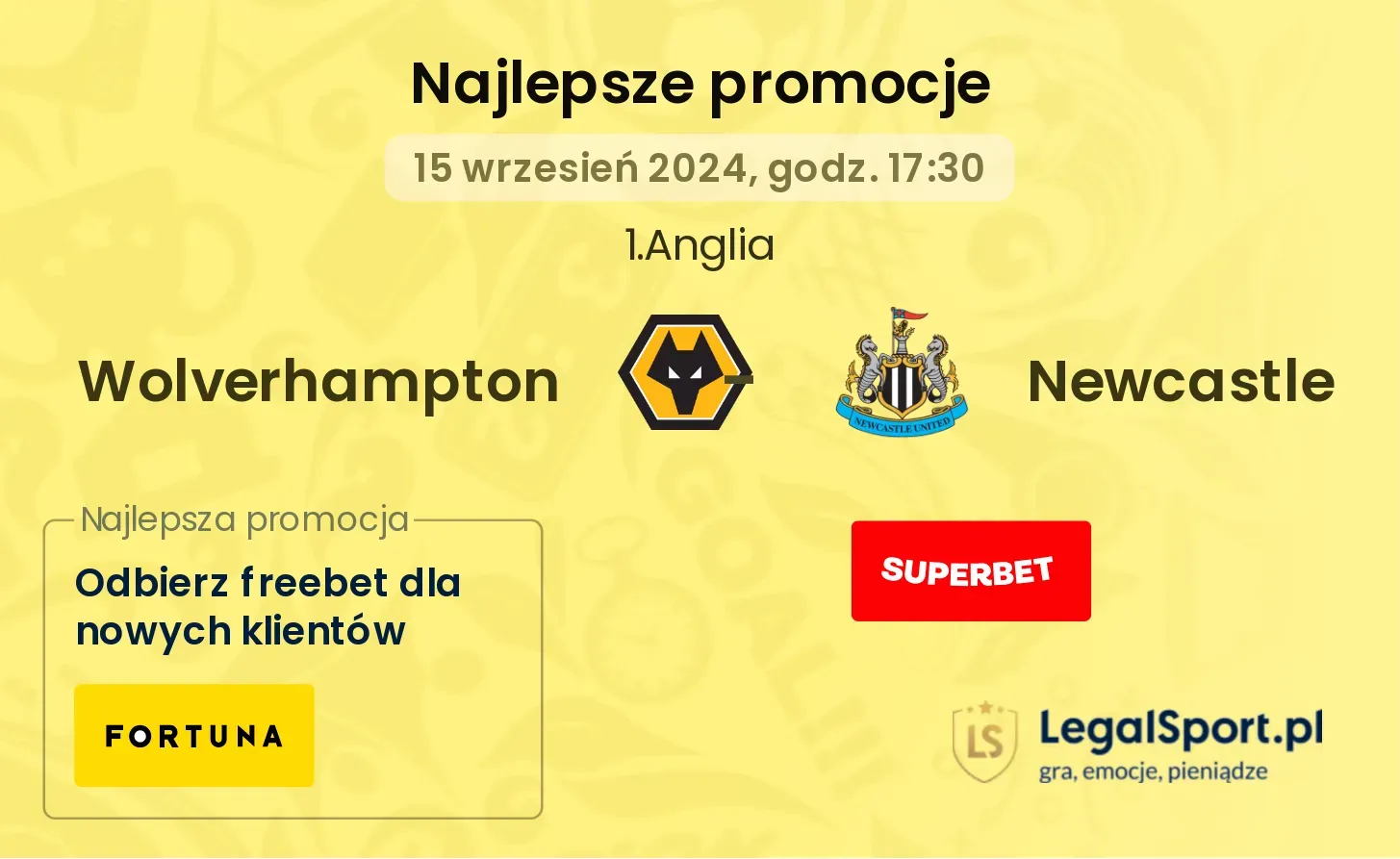 Wolverhampton - Newcastle promocje bonusy na mecz