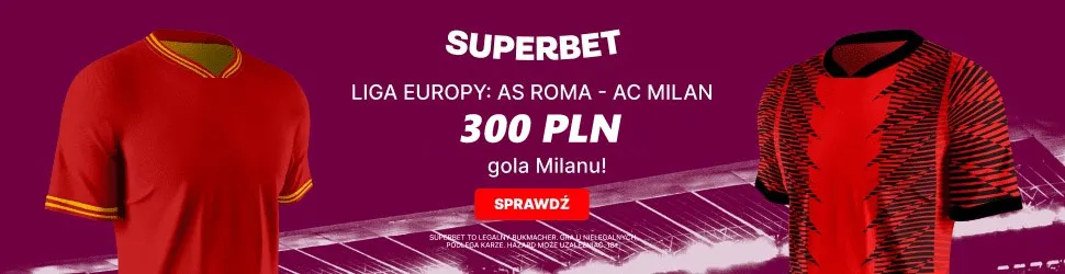 300 zł za gola Milanu z Romą w Superbet