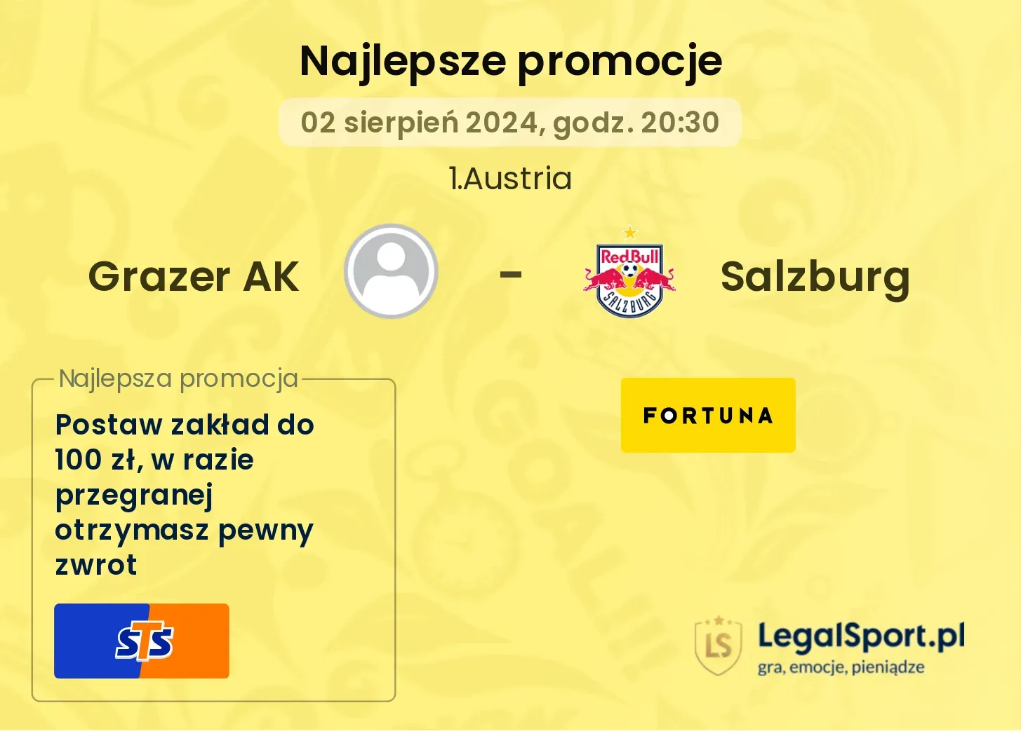 Grazer AK - Salzburg promocje bonusy na mecz