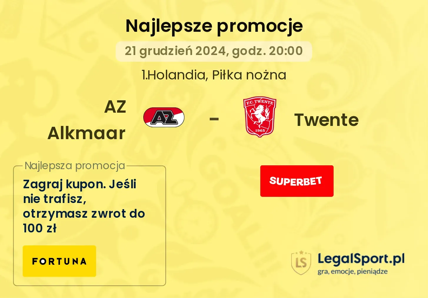 AZ Alkmaar - Twente promocje bukmacherskie