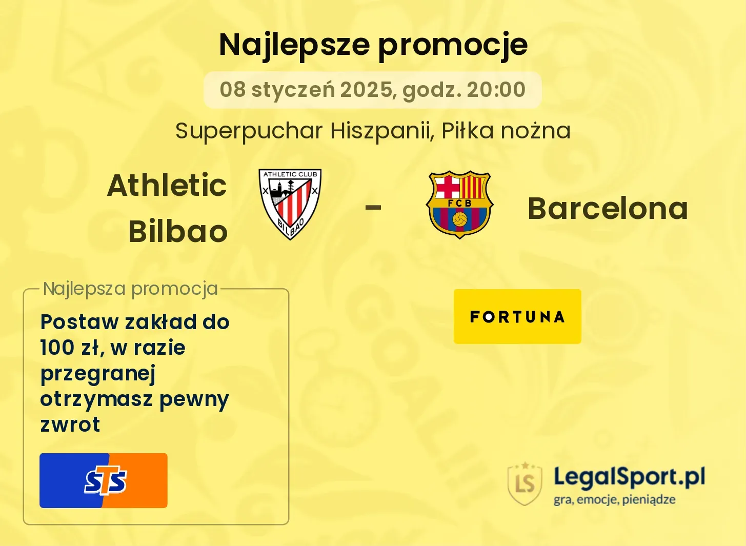 Athletic Bilbao - Barcelona promocje bukmacherskie