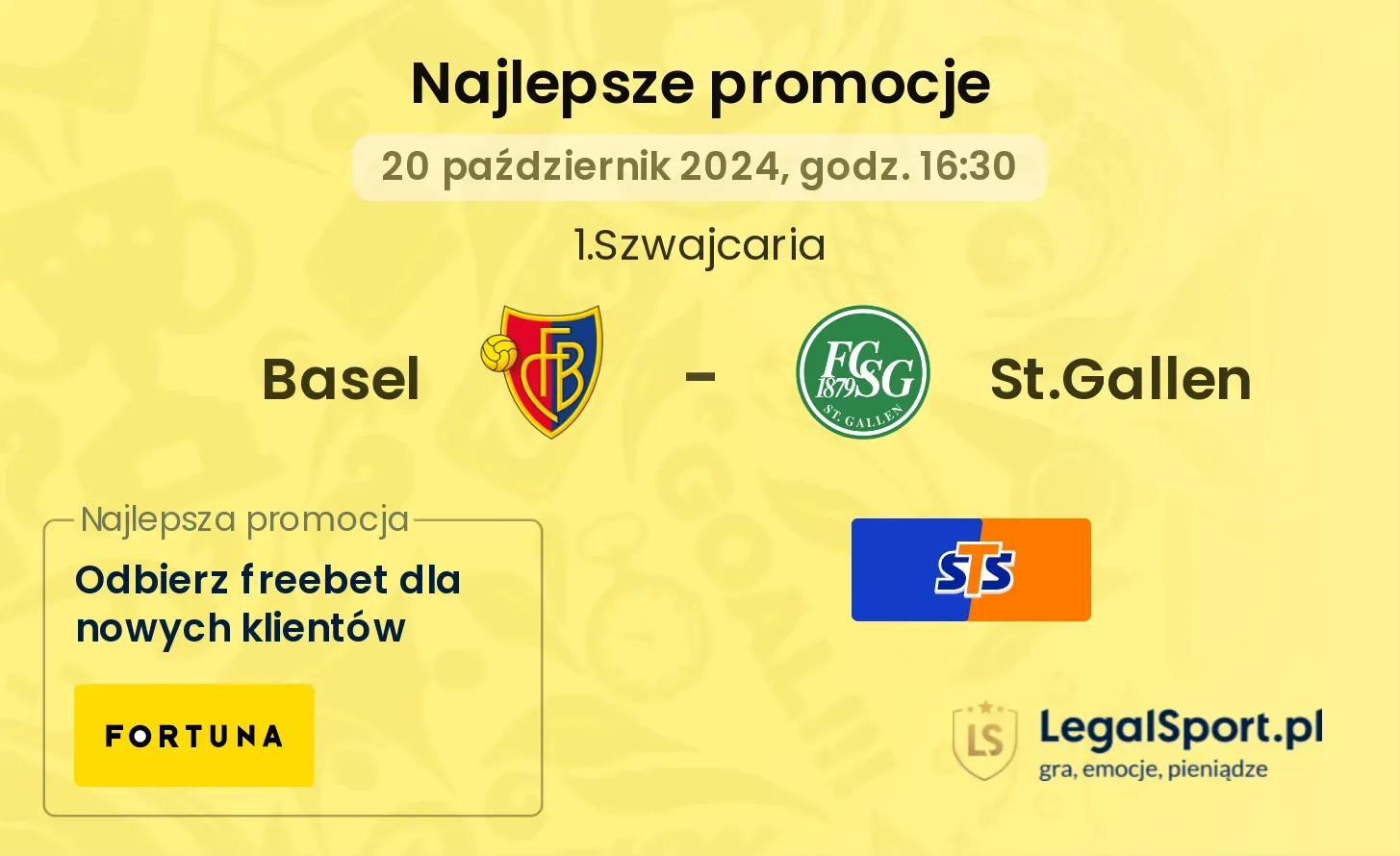 Basel - St.Gallen promocje bonusy na mecz