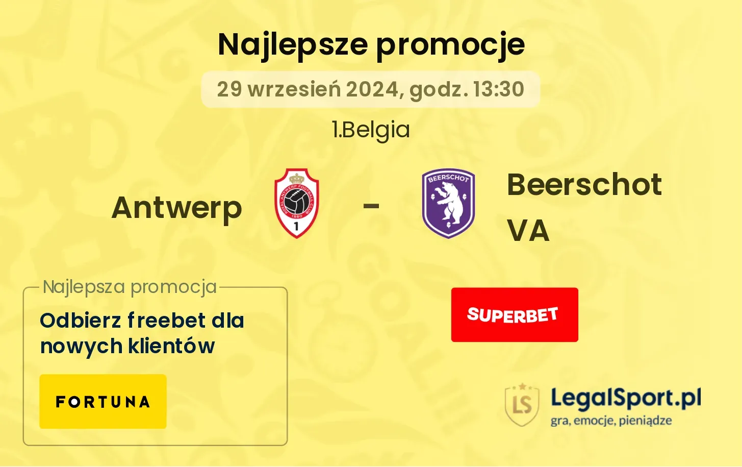 Antwerp - Beerschot VA promocje bonusy na mecz