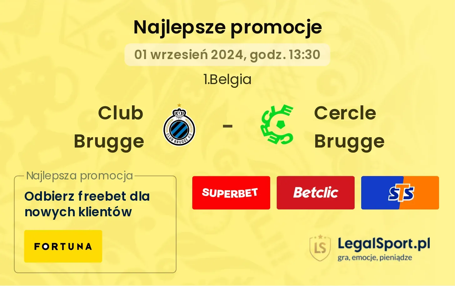 Club Brugge - Cercle Brugge promocje bonusy na mecz