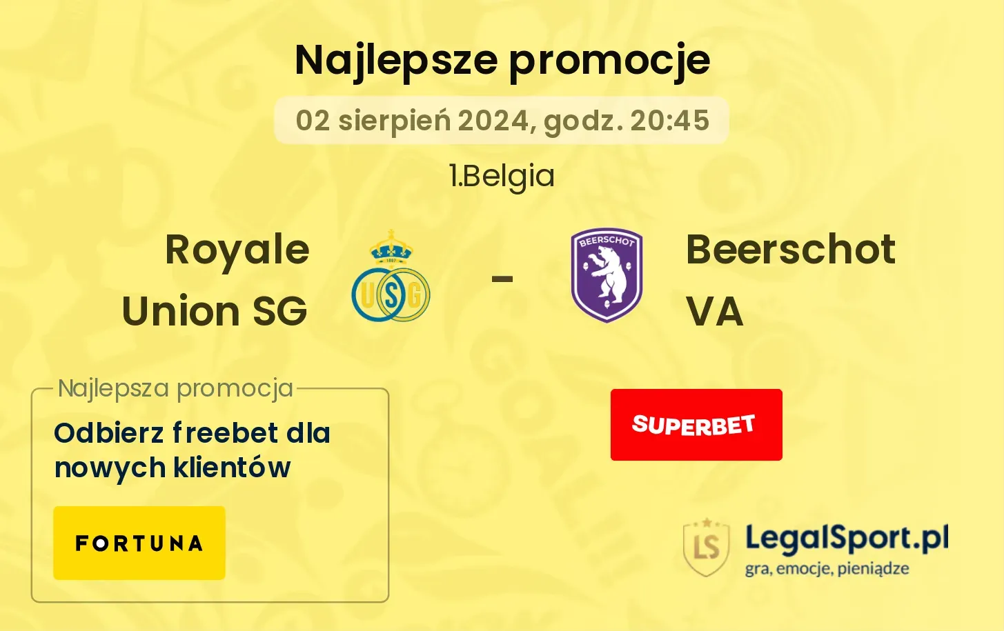 Royale Union SG - Beerschot VA promocje bonusy na mecz