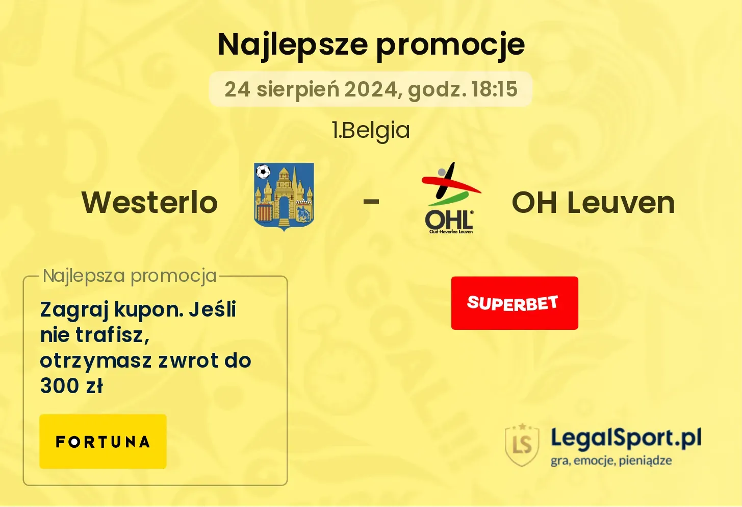 Westerlo - OH Leuven promocje bonusy na mecz