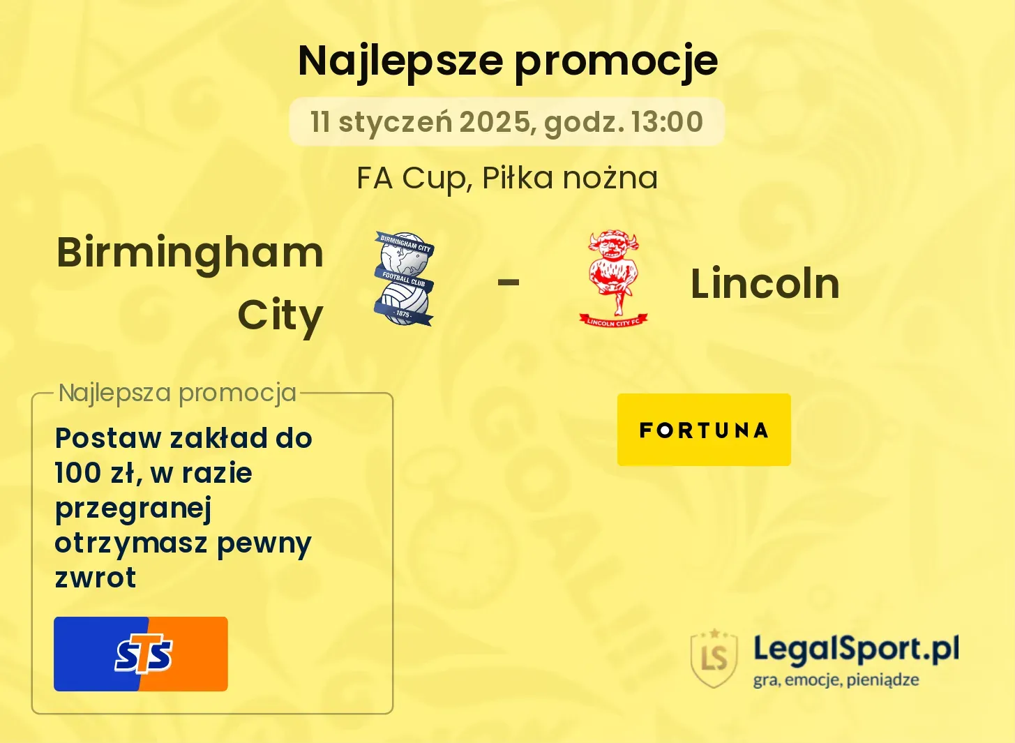 Birmingham City - Lincoln promocje bonusy na mecz