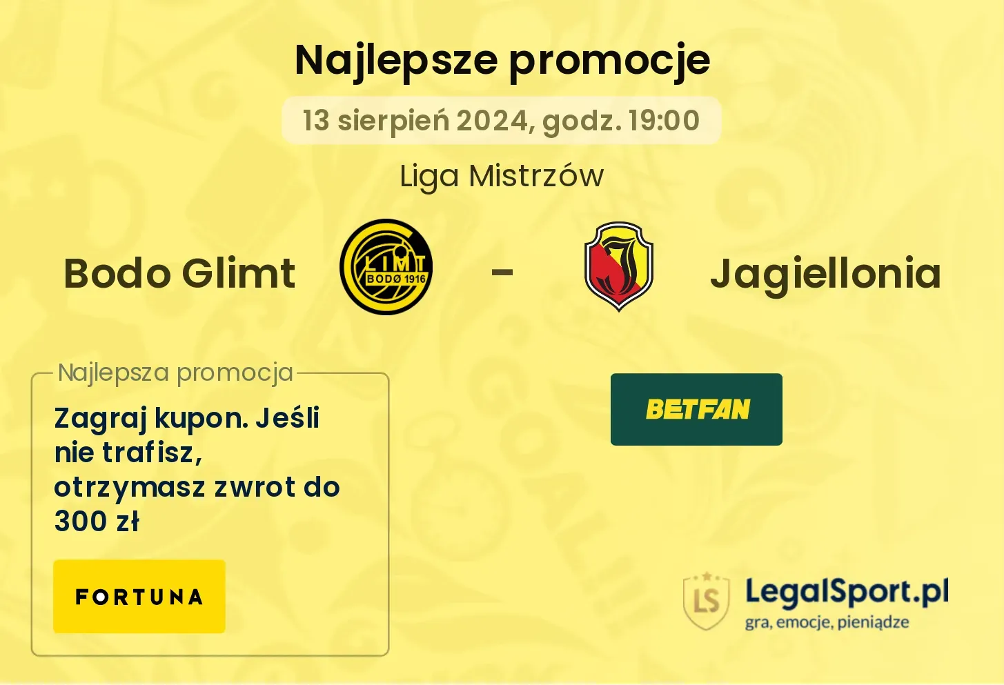 Bodo Glimt - Jagiellonia promocje bonusy na mecz