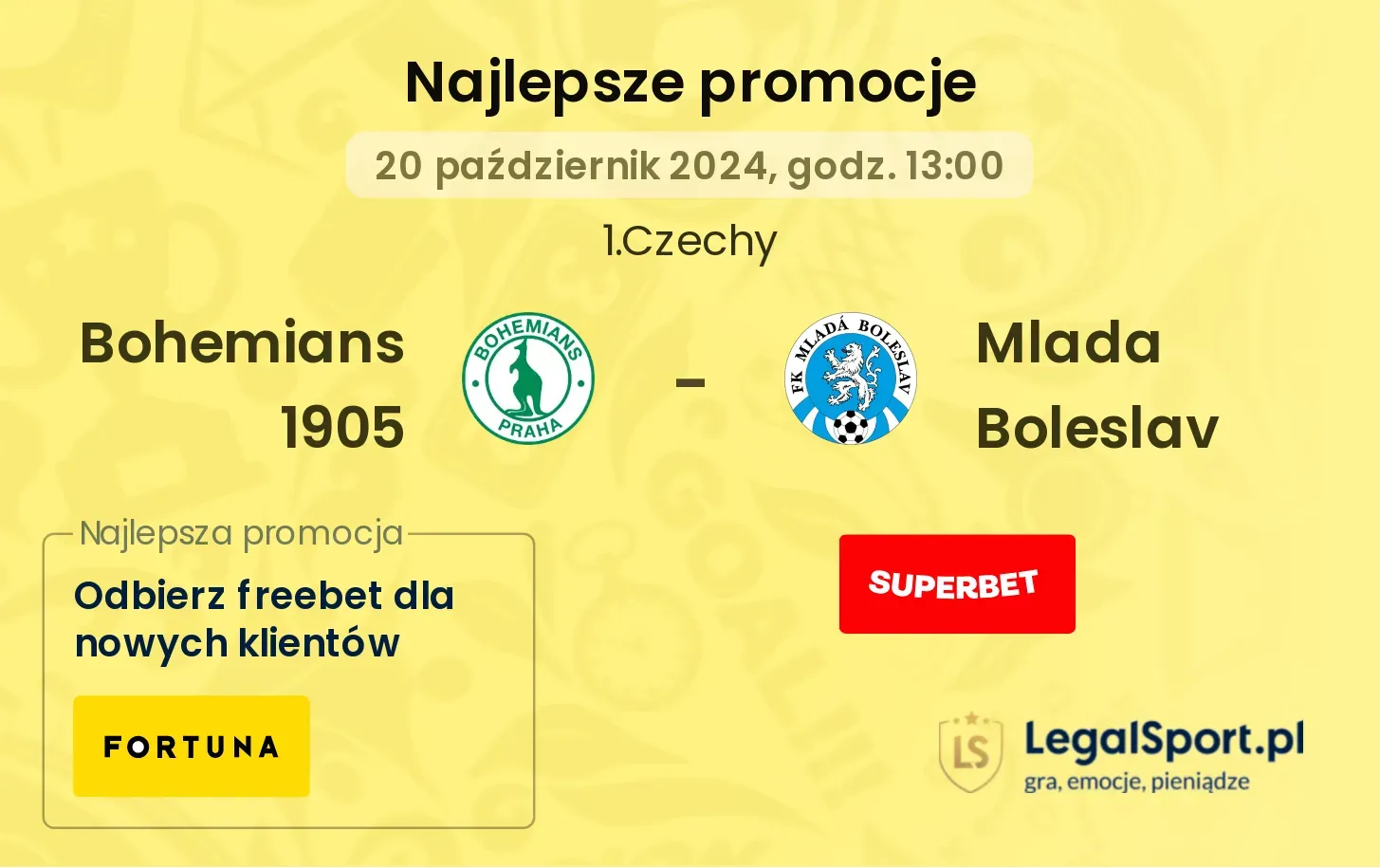 Bohemians 1905 - Mlada Boleslav  promocje bonusy na mecz