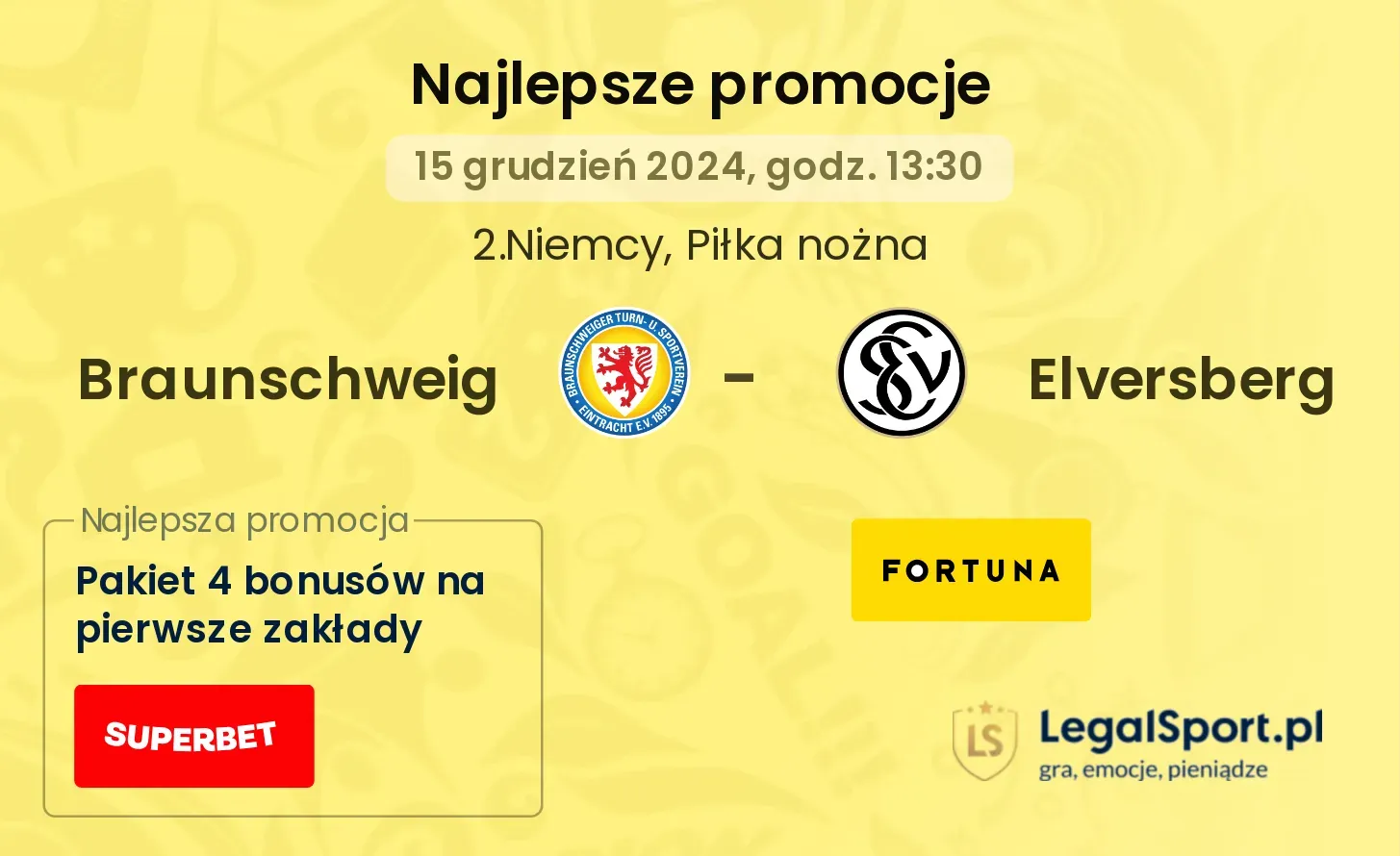 Braunschweig - Elversberg promocje u bukmacherów