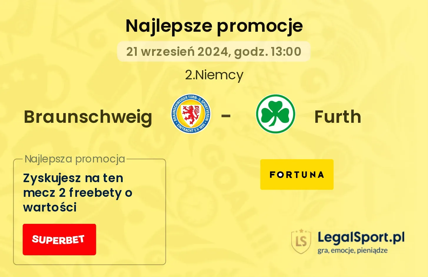 Braunschweig - Furth promocje bonusy na mecz