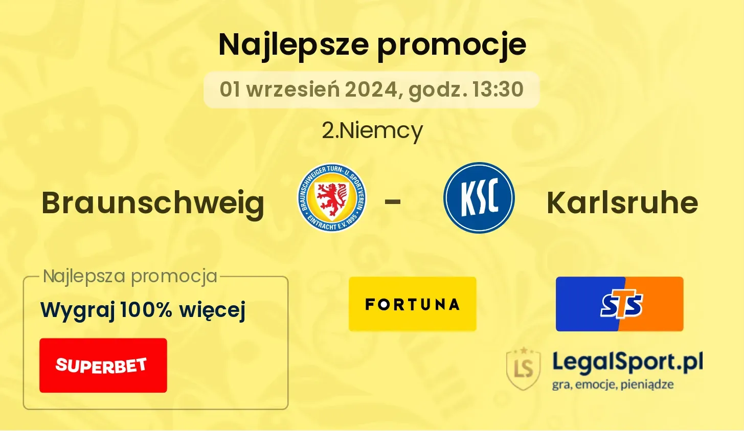 Braunschweig - Karlsruhe promocje bonusy na mecz