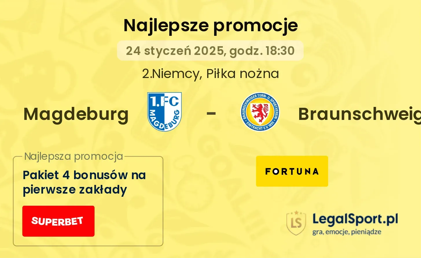 Magdeburg - Braunschweig promocje bukmacherskie