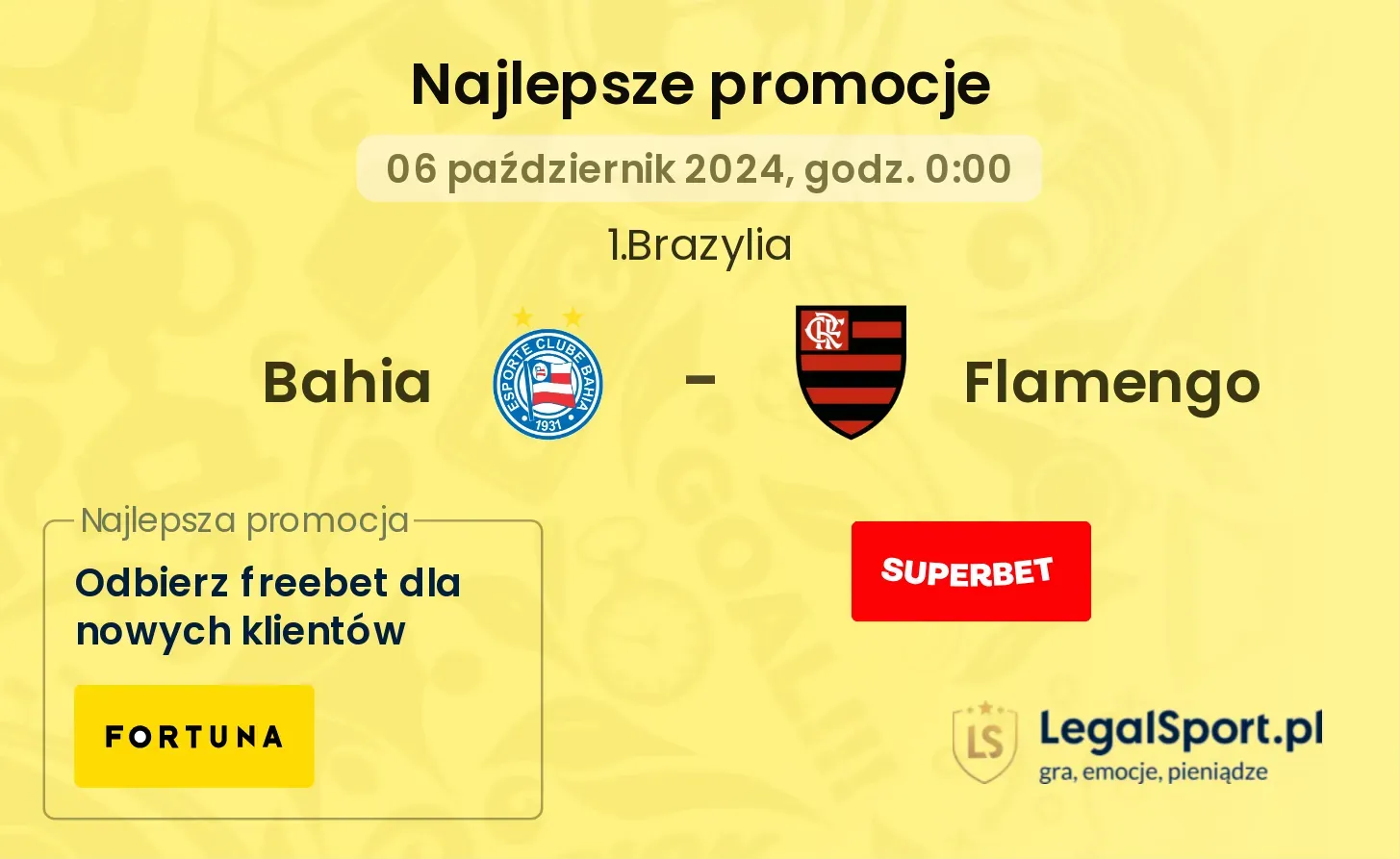 Bahia - Flamengo promocje bonusy na mecz