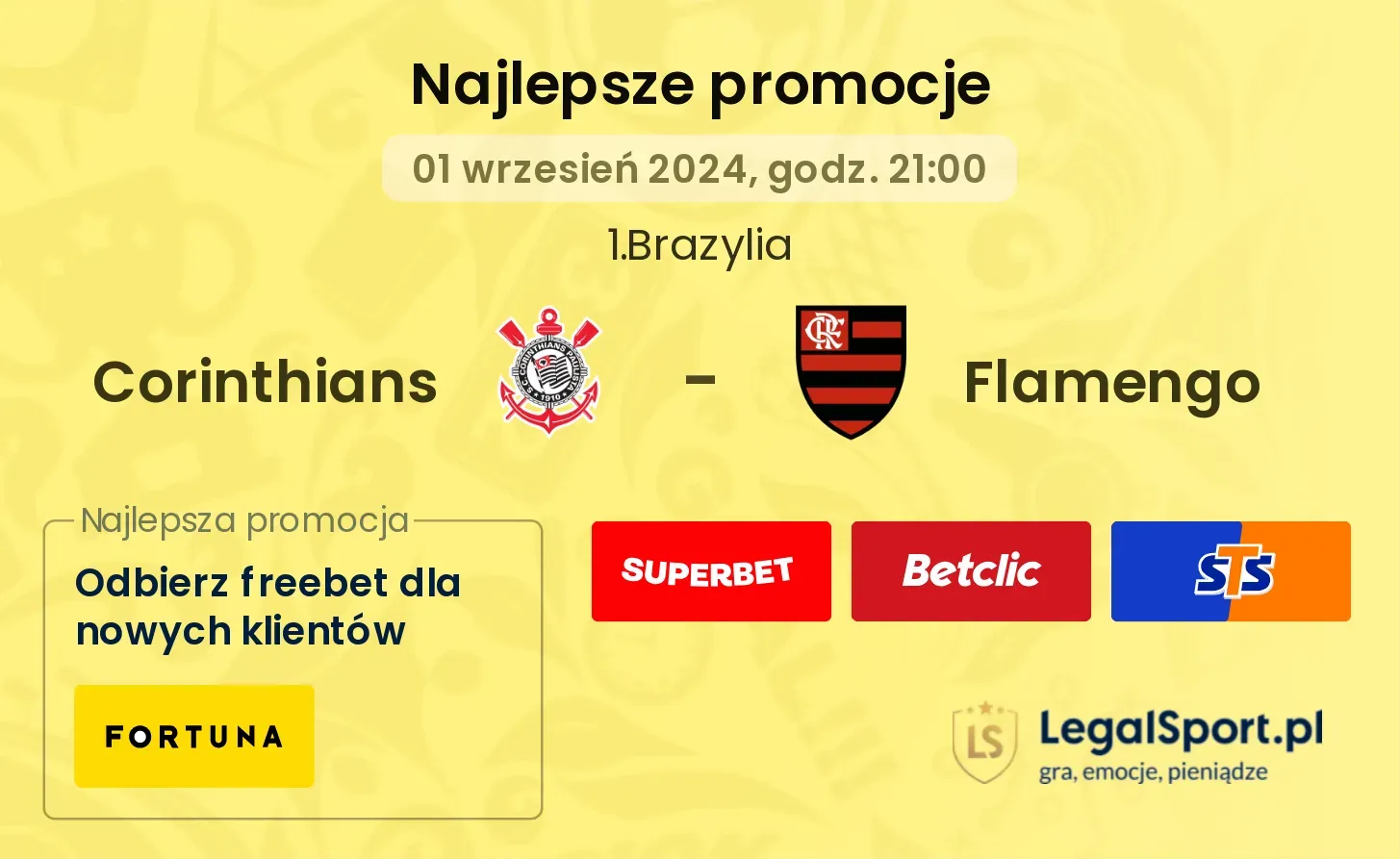 Corinthians - Flamengo promocje bonusy na mecz