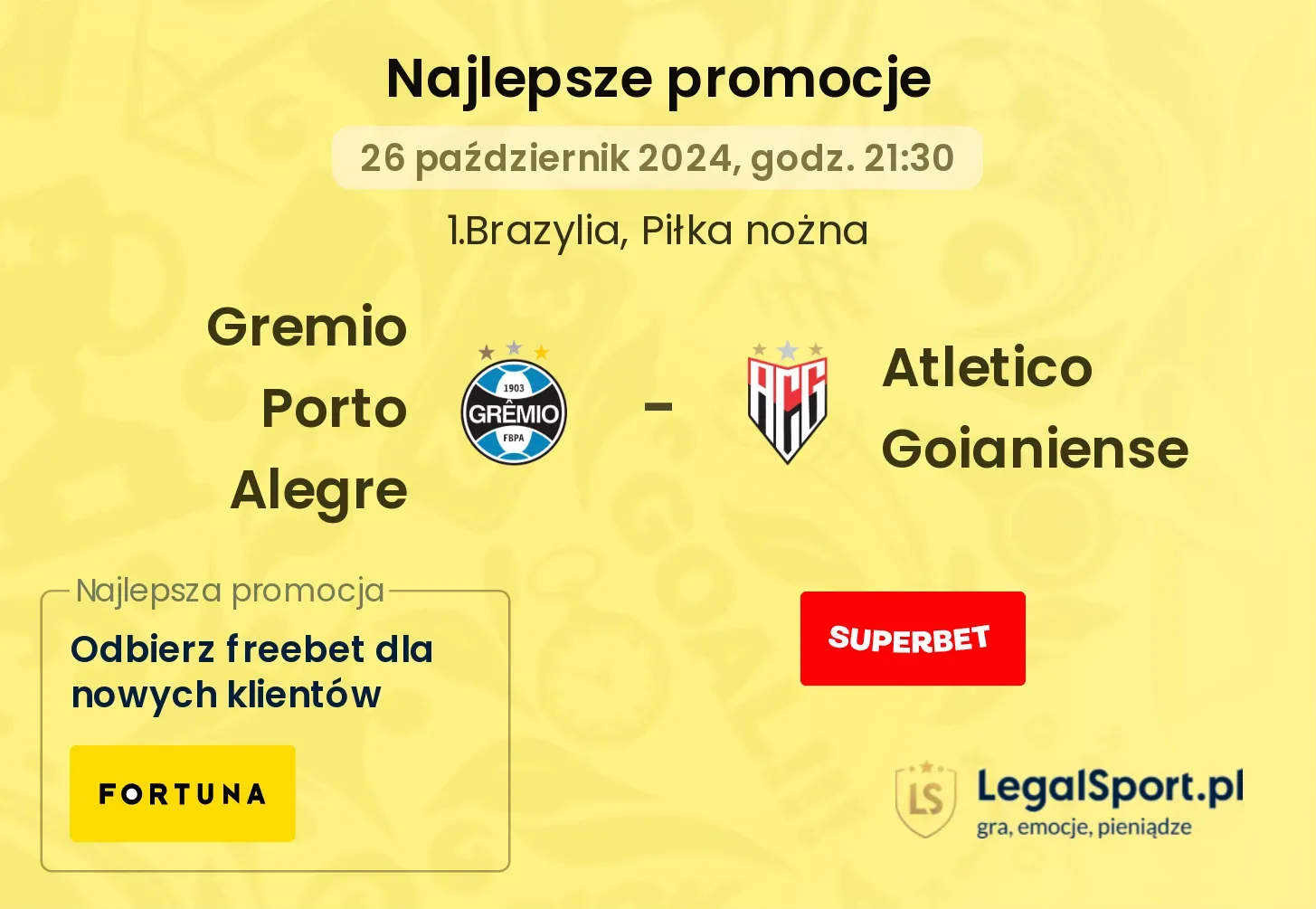 Gremio Porto Alegre - Atletico Goianiense  promocje bonusy na mecz