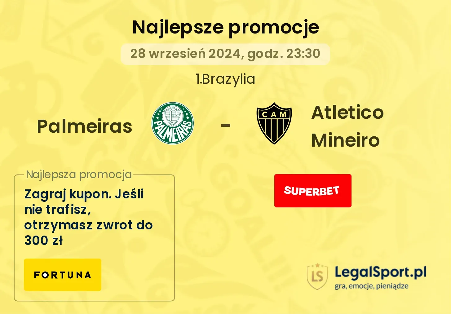 Palmeiras - Atletico Mineiro promocje bonusy na mecz