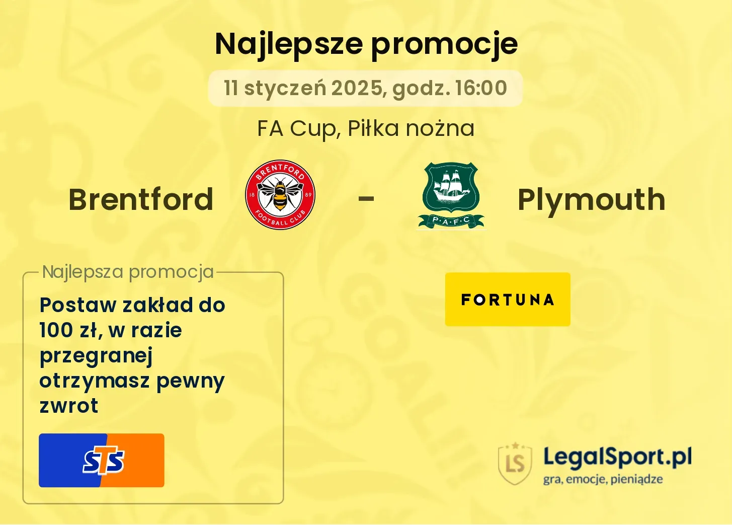 Brentford - Plymouth promocje u bukmacherów