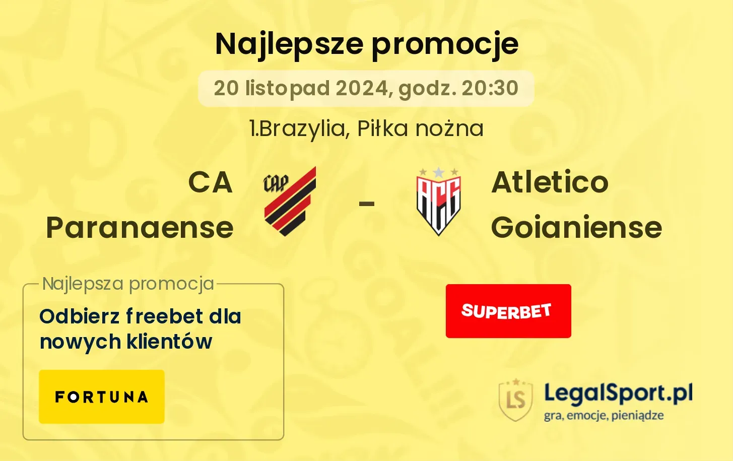 CA Paranaense - Atletico Goianiense  promocje bonusy na mecz