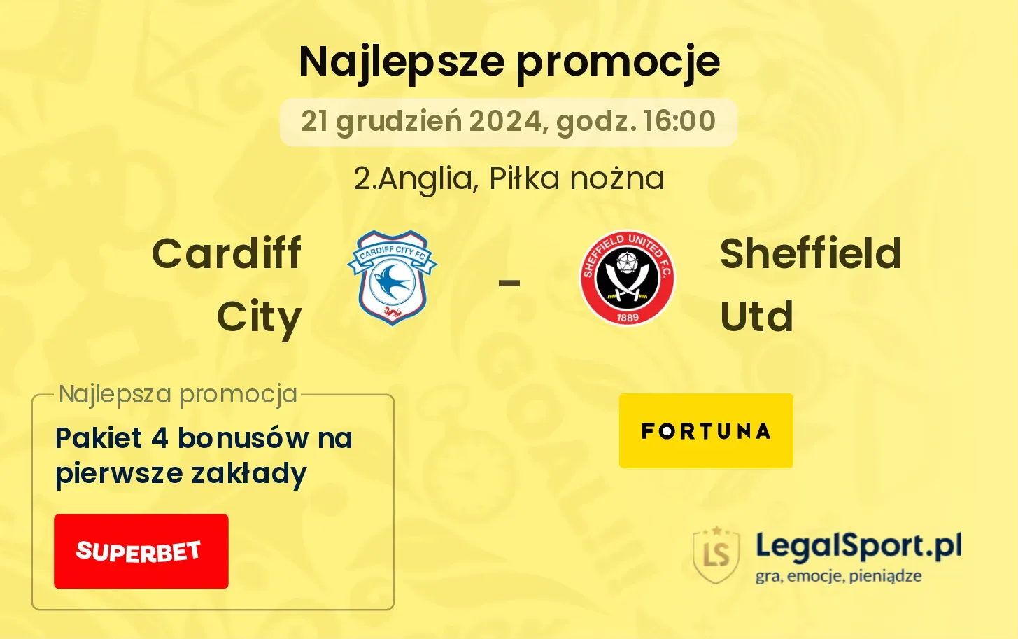 Cardiff City - Sheffield Utd promocje bonusy na mecz