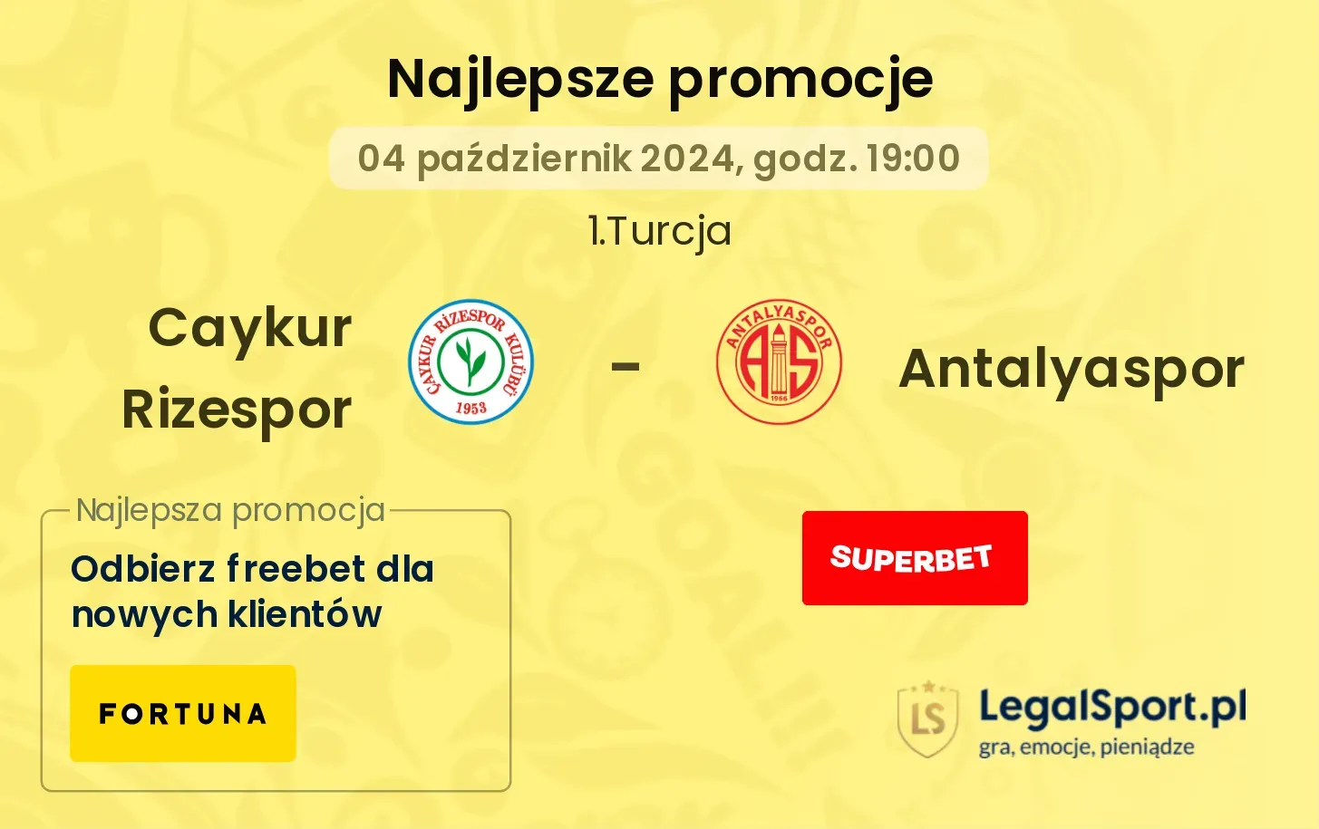 Caykur Rizespor - Antalyaspor promocje bonusy na mecz