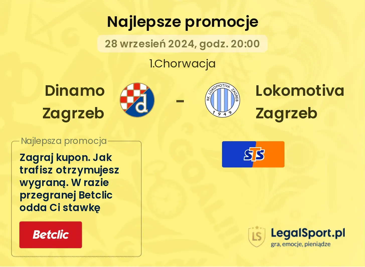 Dinamo Zagrzeb - Lokomotiva Zagrzeb promocje bonusy na mecz