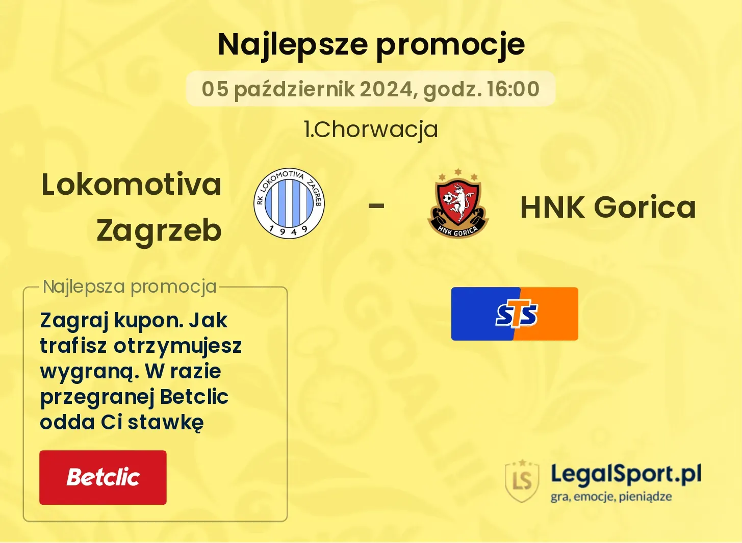 Lokomotiva Zagrzeb - HNK Gorica promocje bonusy na mecz