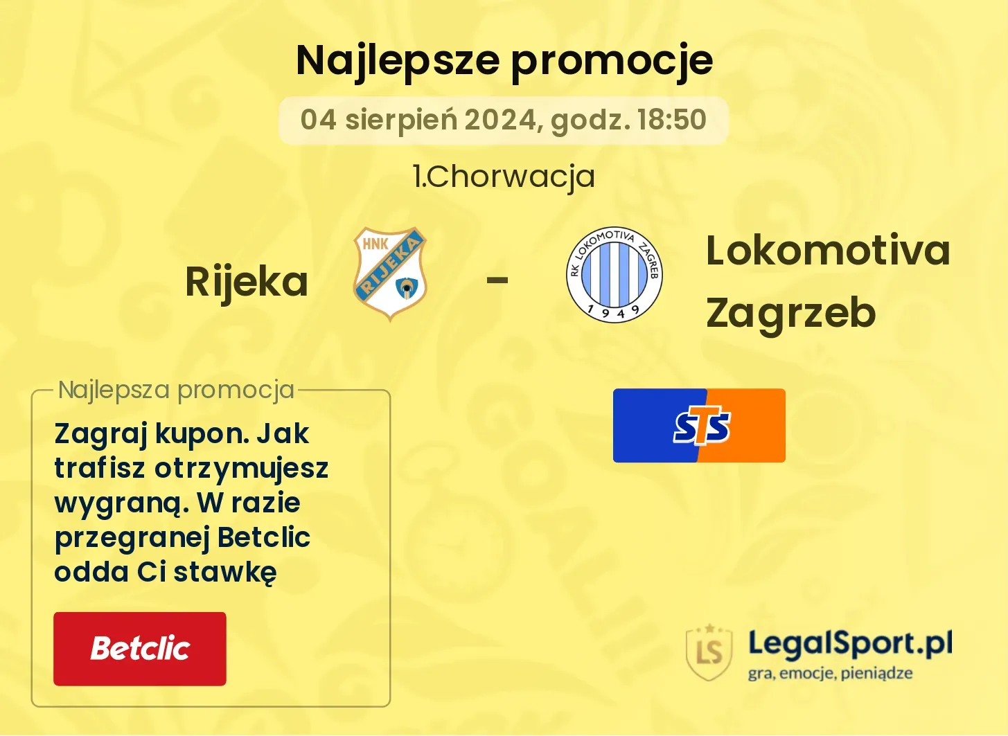 Rijeka - Lokomotiva Zagrzeb promocje bonusy na mecz