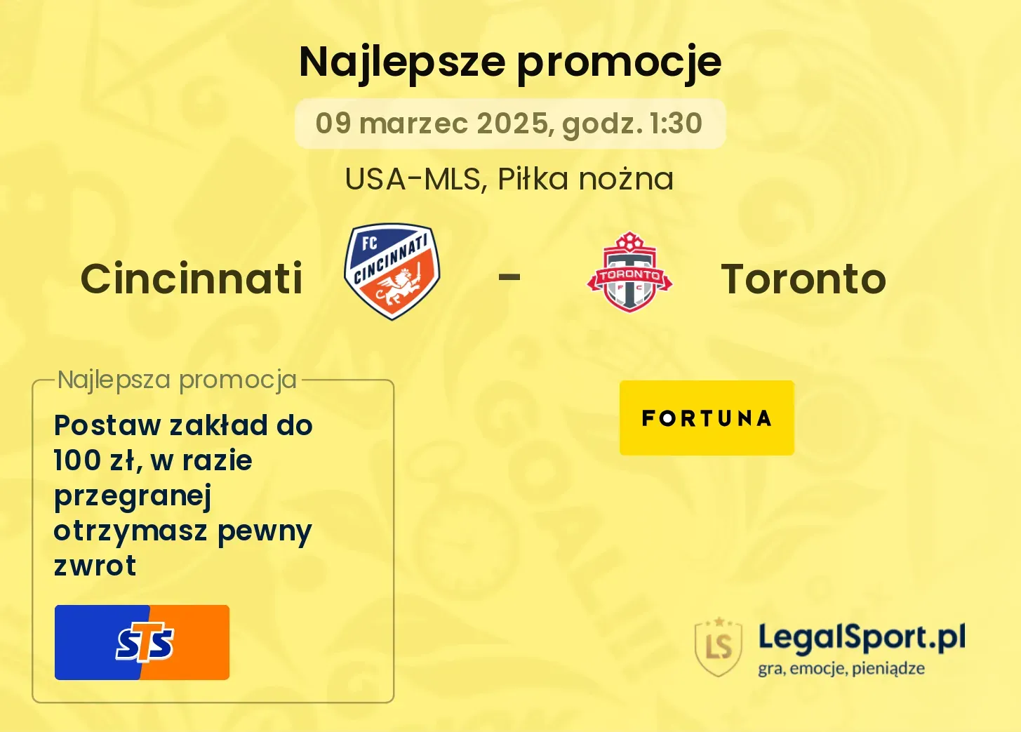 Cincinnati - Toronto promocje bonusy na mecz