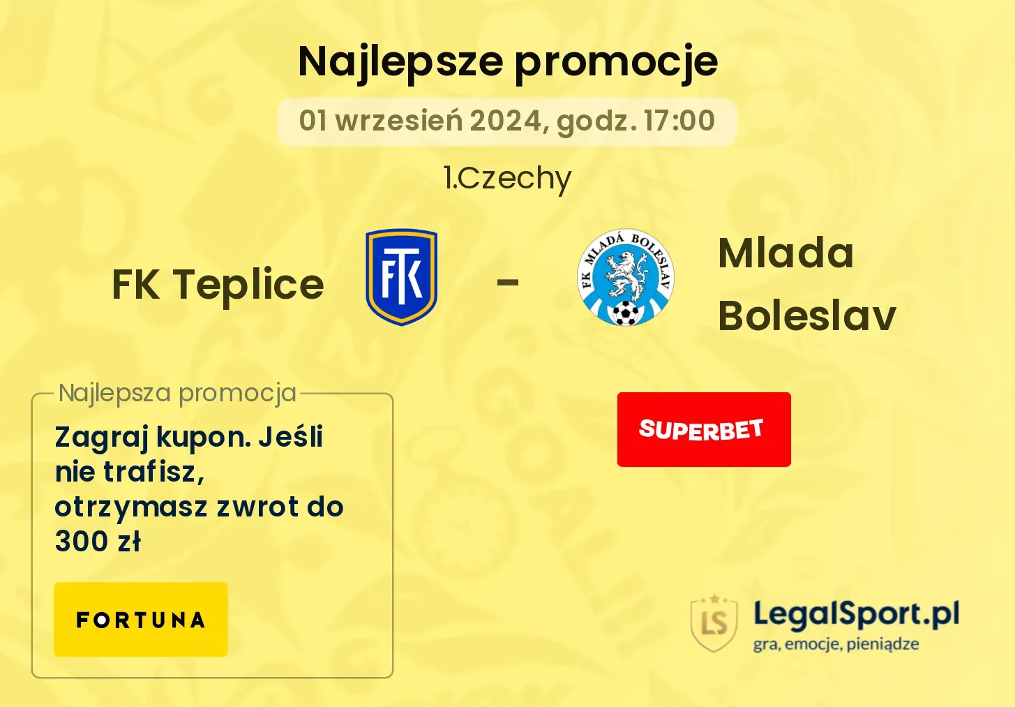 FK Teplice - Mlada Boleslav  promocje bonusy na mecz