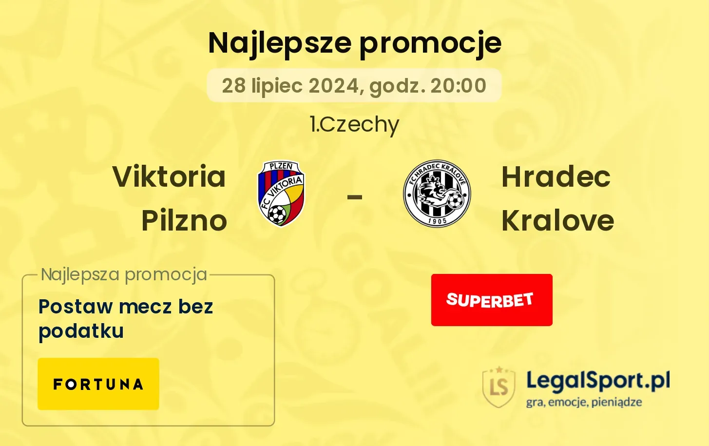 Viktoria Pilzno - Hradec Kralove promocje bonusy na mecz