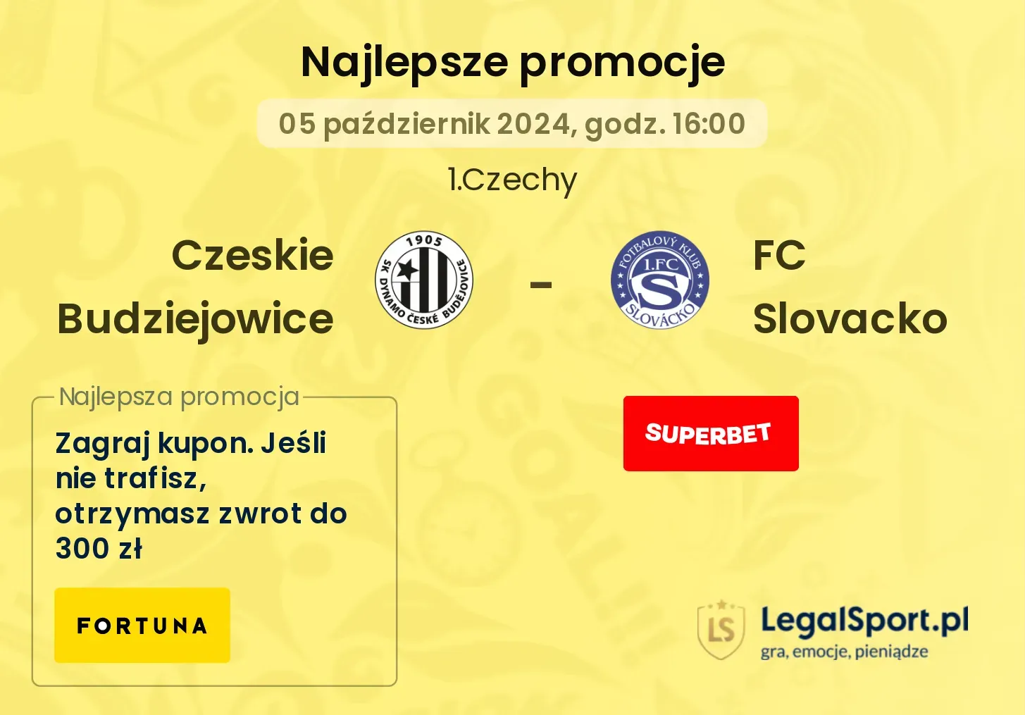 Czeskie Budziejowice - FC Slovacko promocje bonusy na mecz