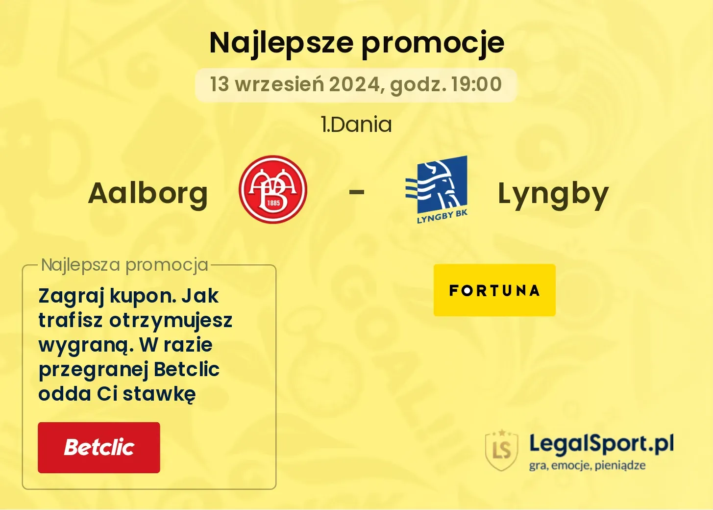 Aalborg - Lyngby promocje bonusy na mecz