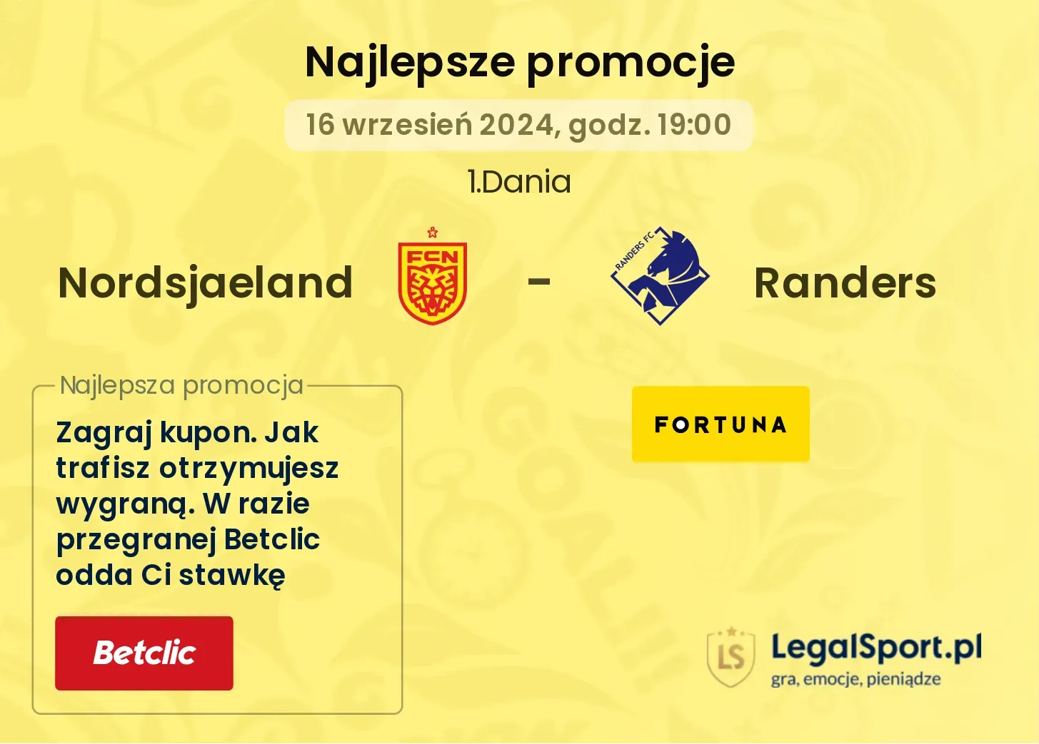 Nordsjaeland - Randers promocje bonusy na mecz