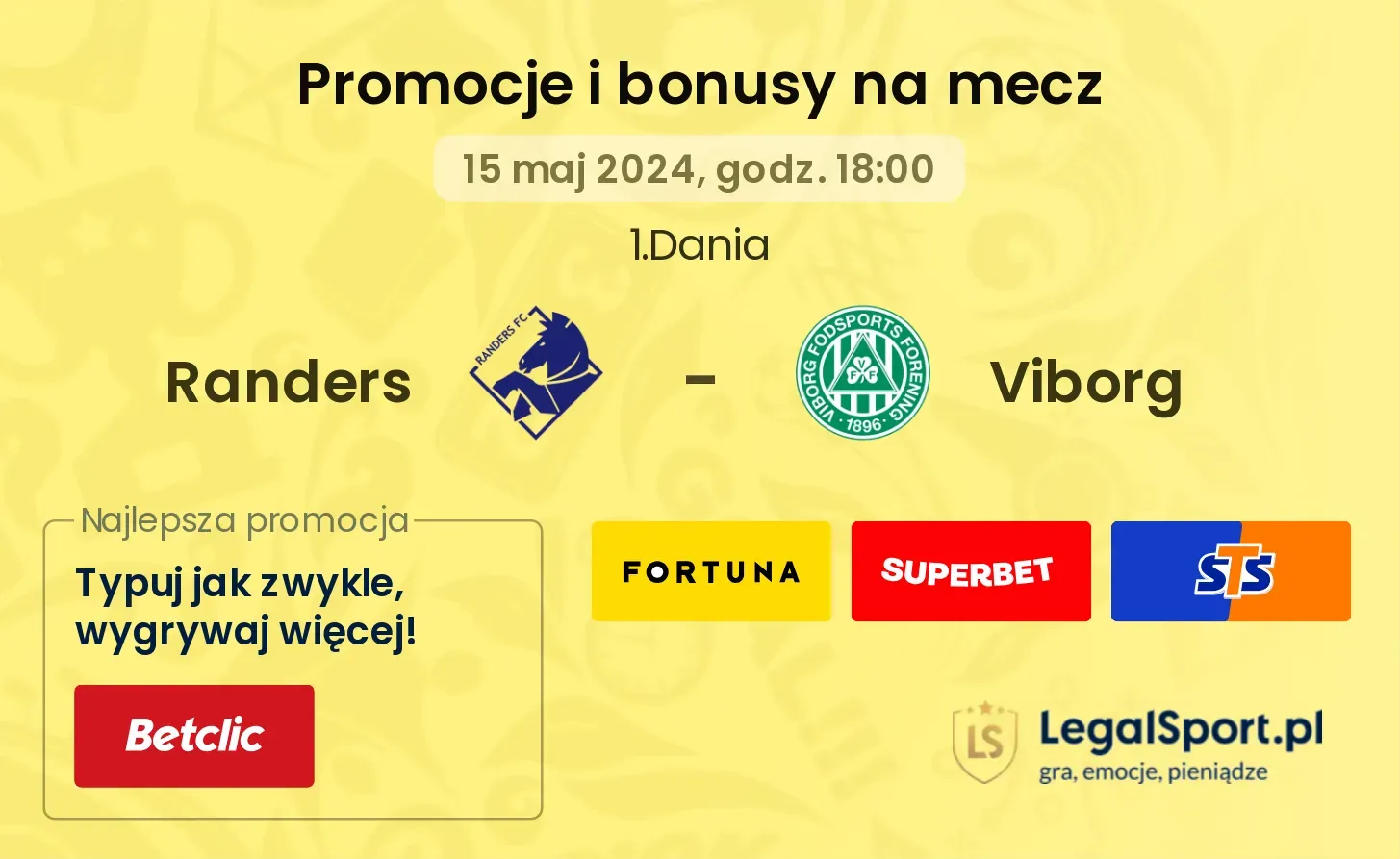 Randers - Viborg promocje bonusy na mecz
