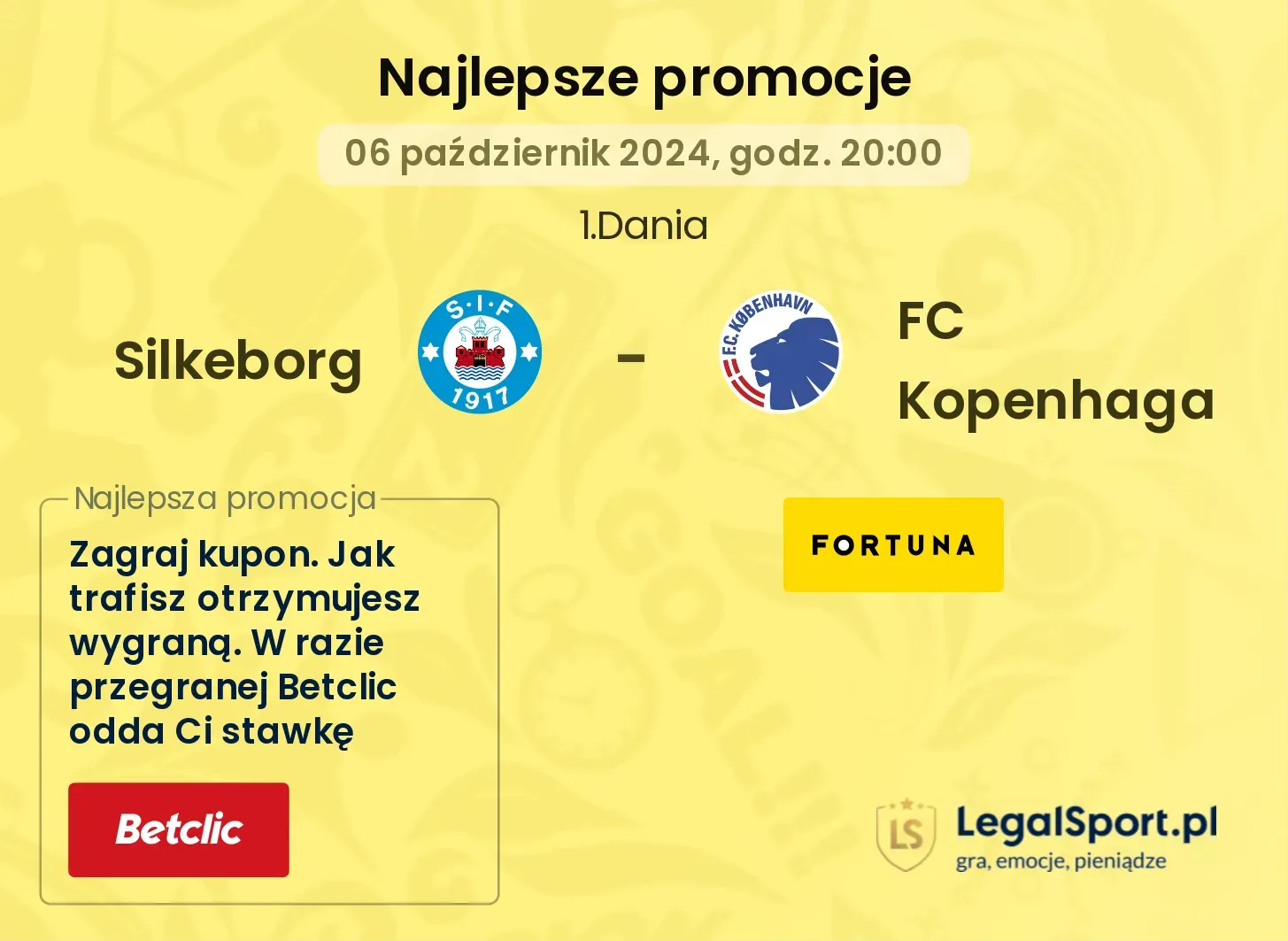 Silkeborg - FC Kopenhaga promocje bonusy na mecz