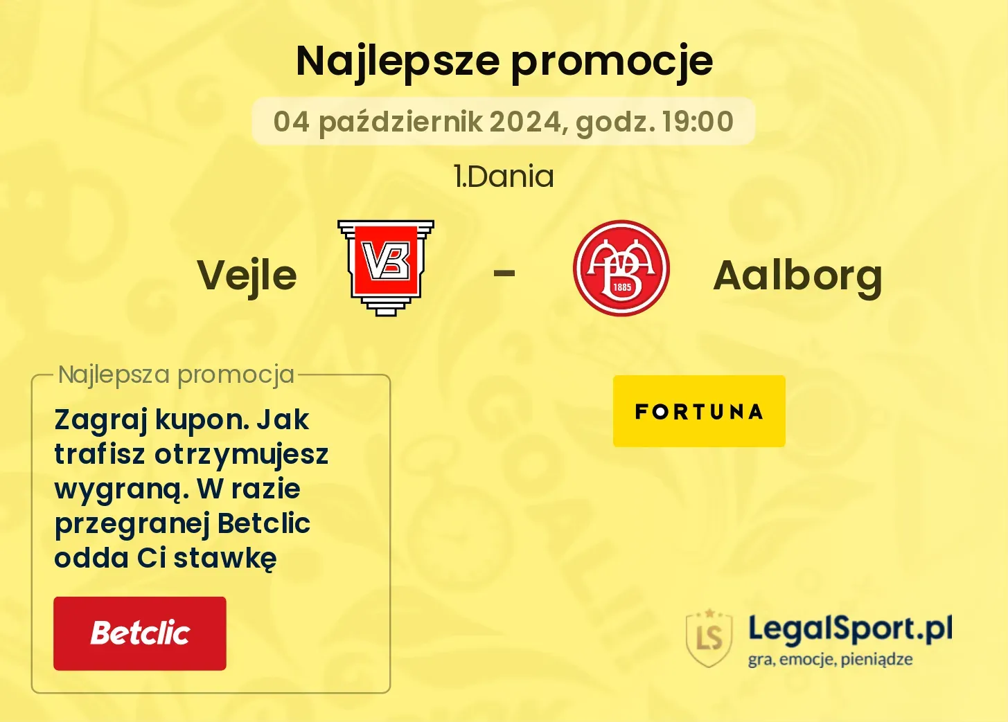 Vejle - Aalborg promocje bonusy na mecz