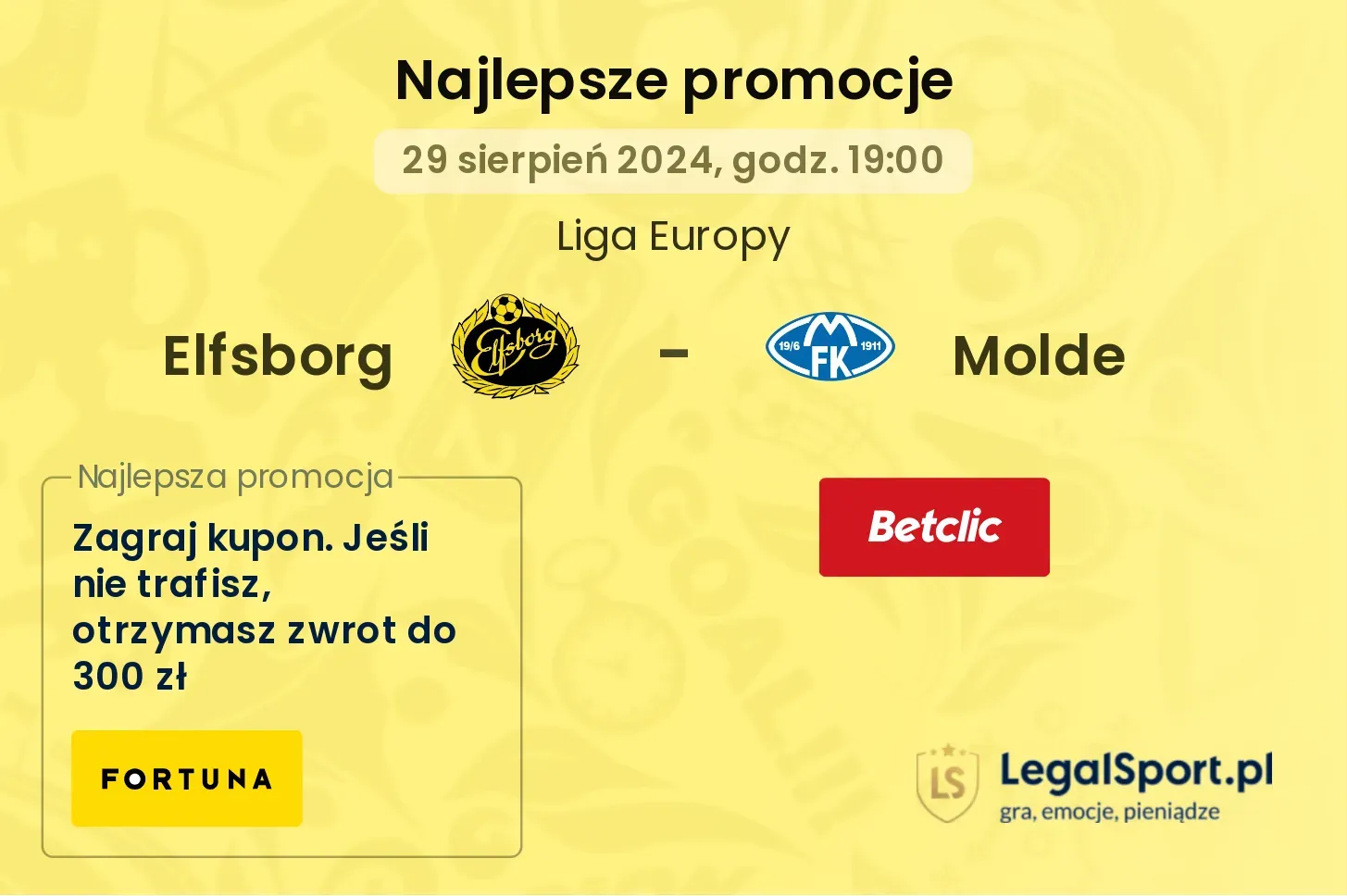 Elfsborg - Molde promocje bonusy na mecz