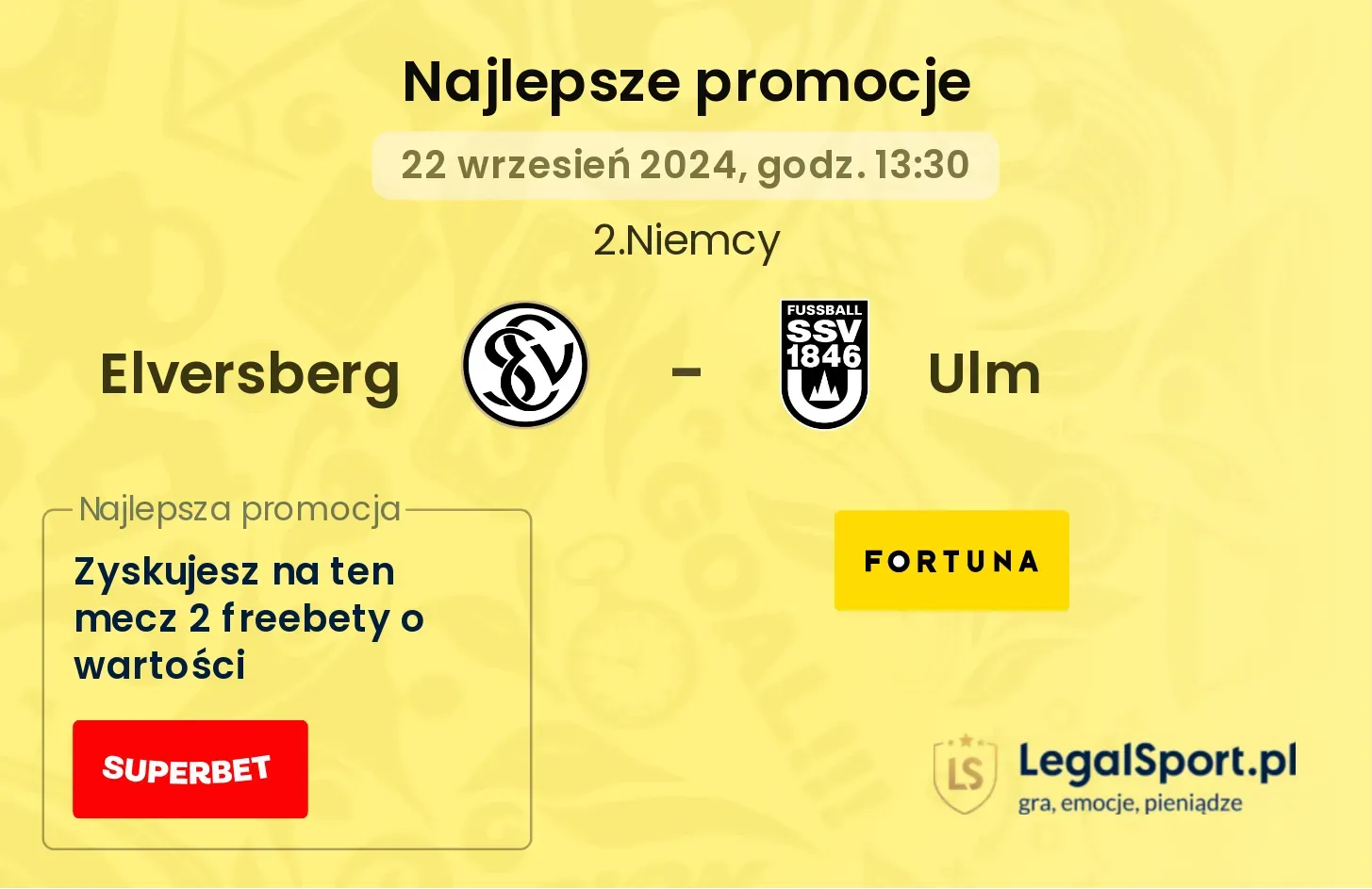 Elversberg - Ulm promocje bonusy na mecz