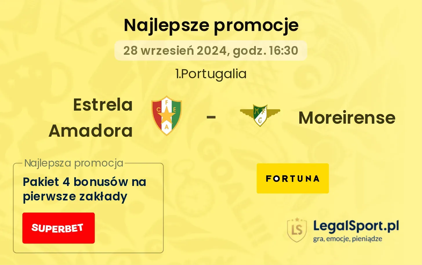 Estrela Amadora - Moreirense promocje bonusy na mecz