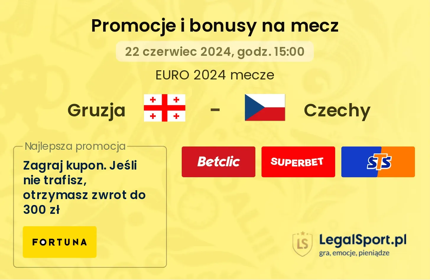 Gruzja - Czechy promocje bonusy na mecz