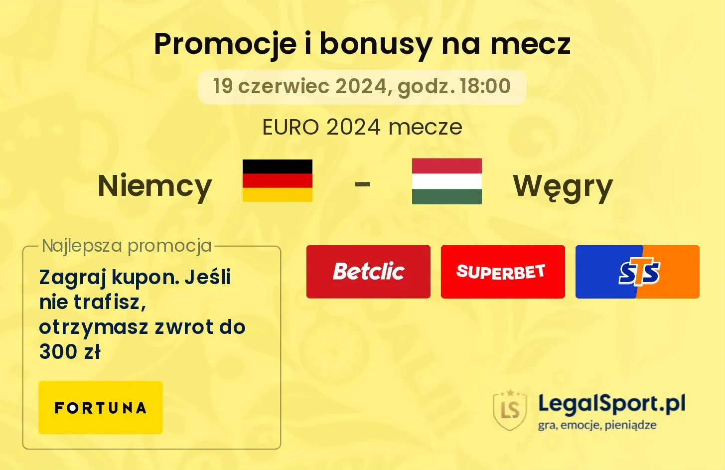 Niemcy - Węgry promocje bonusy na mecz