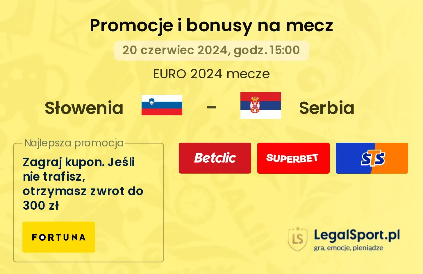 Słowenia - Serbia promocje bonusy na mecz