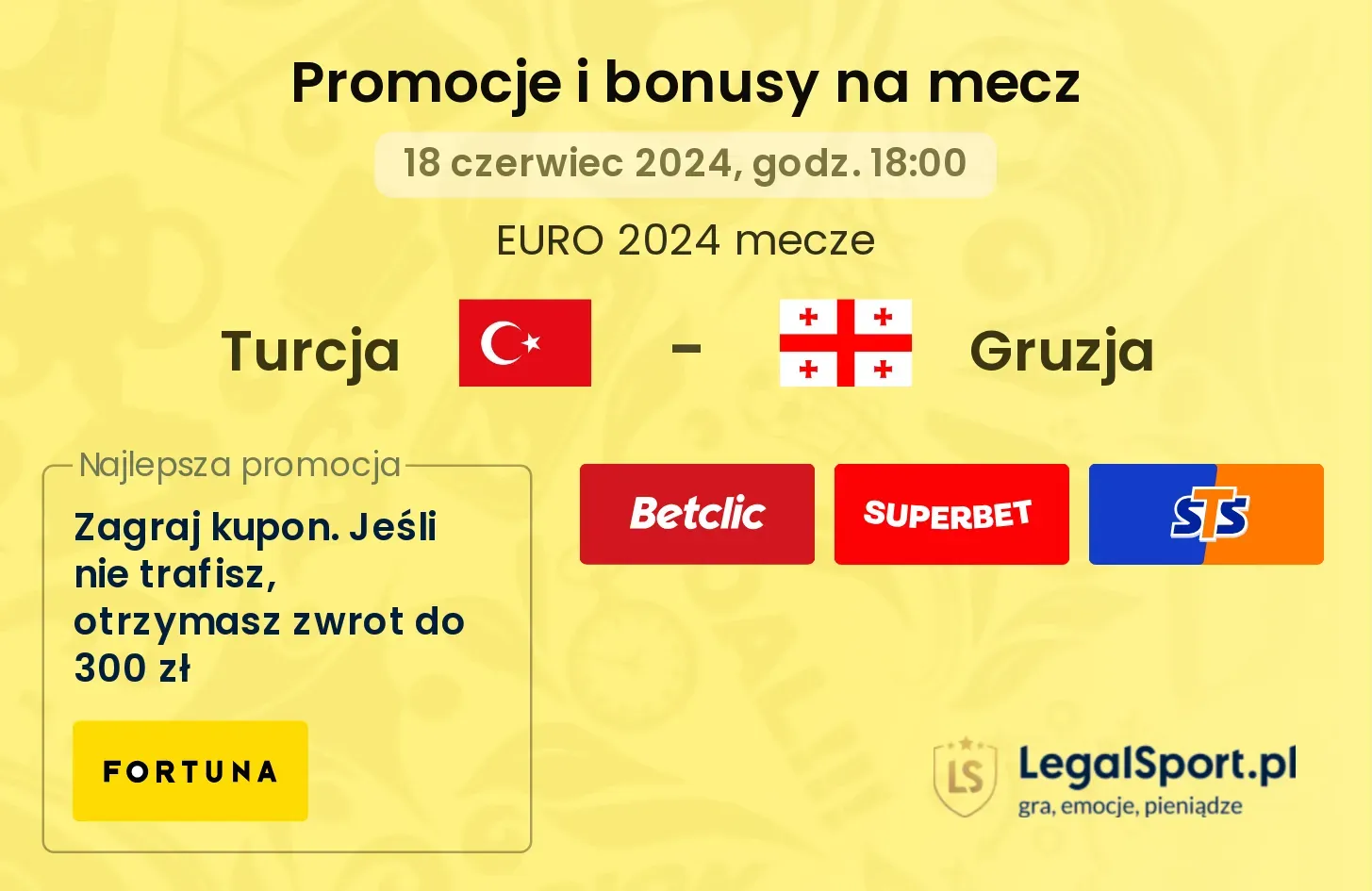 Turcja - Gruzja promocje bonusy na mecz