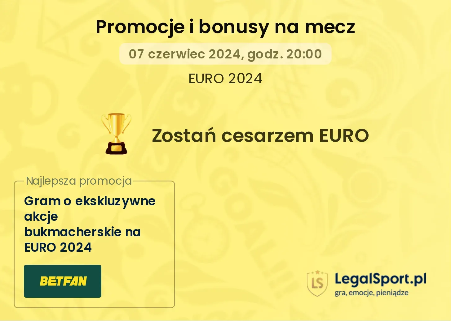 Zostań cesarzem EURO promocje bonusy na mecz
