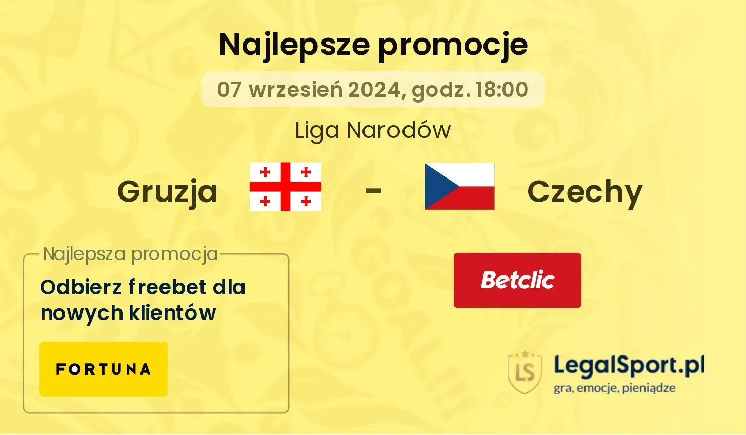 Gruzja - Czechy promocje bonusy na mecz