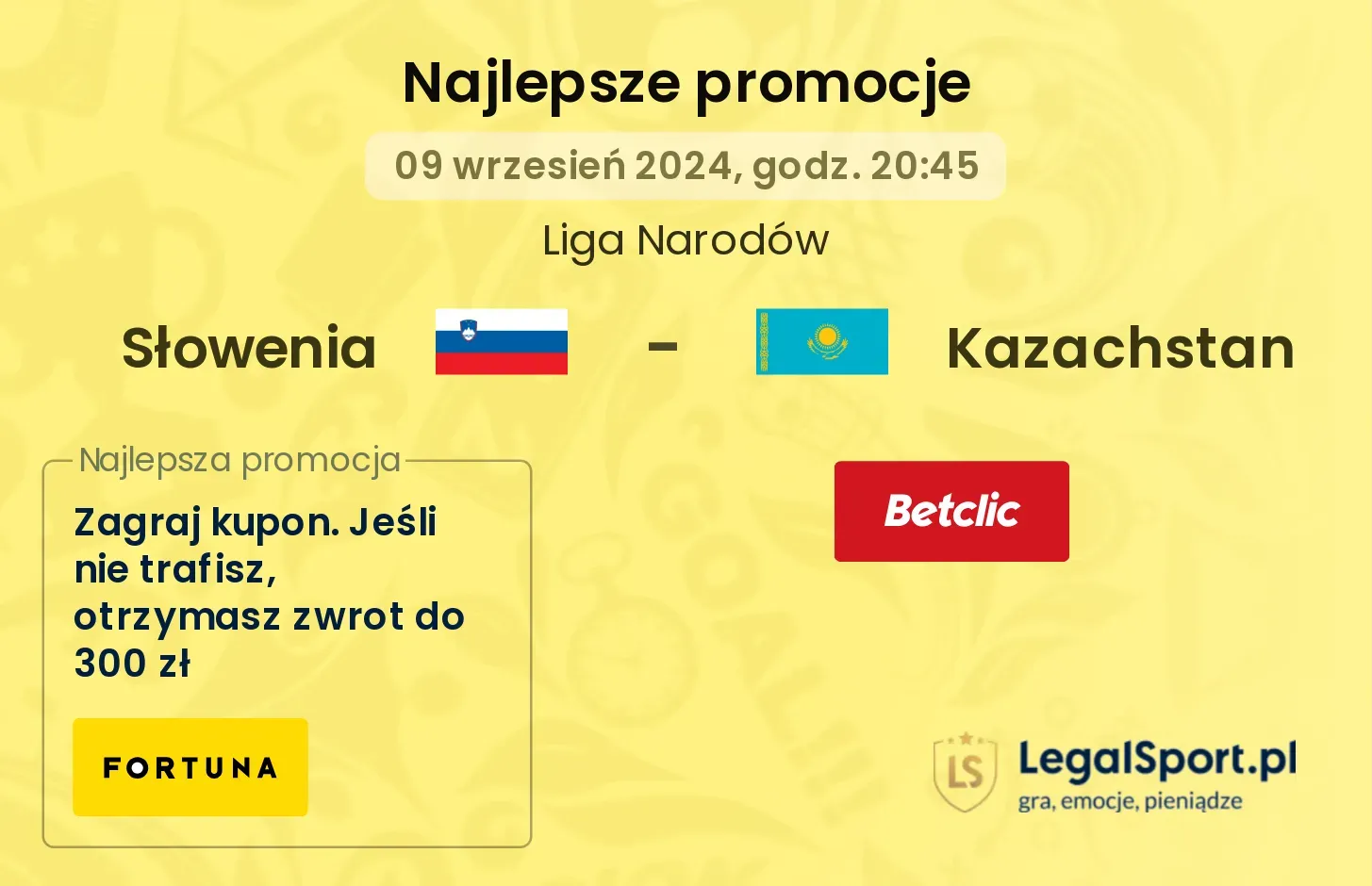 Słowenia - Kazachstan promocje bonusy na mecz